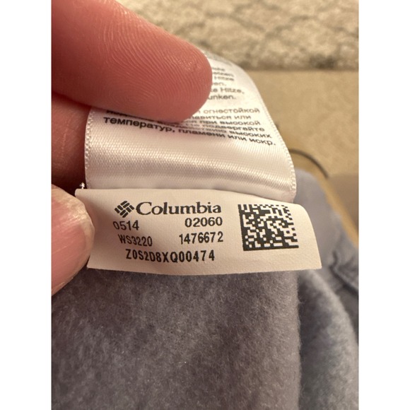 Columbia Mens Full Zip Fleece Jacket Grey Two Tone WS3220 Size 5X - Picture 7 of 11